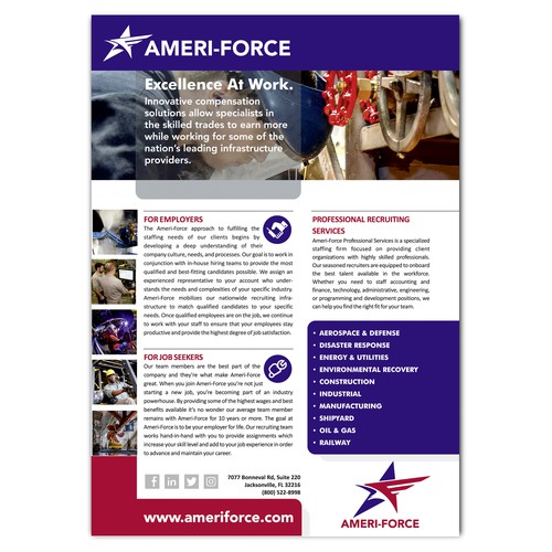 Ameri-Force electronic brochure Design by dreimaster