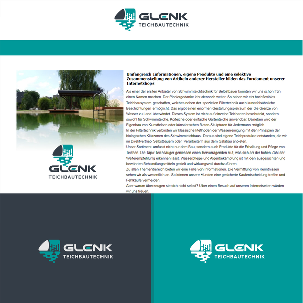 Design by FantasticLogo titled "Logo for pond service"