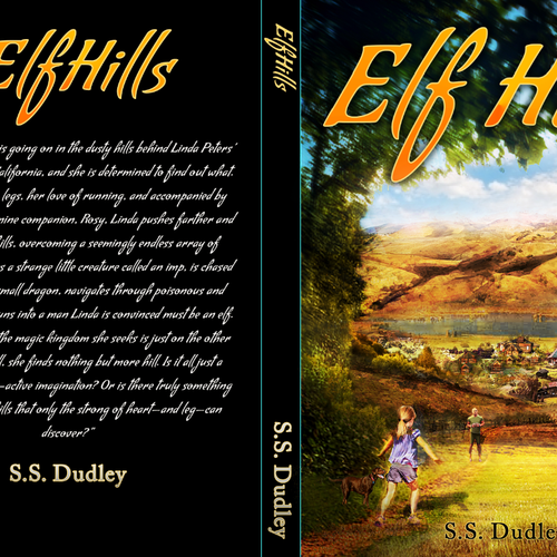 Book cover for children's fantasy novel based in the CA countryside Diseño de Marco Rano