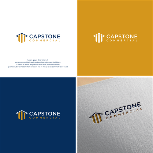 Simple, clean, professional commercial real estate logo Design by Eshaal ®