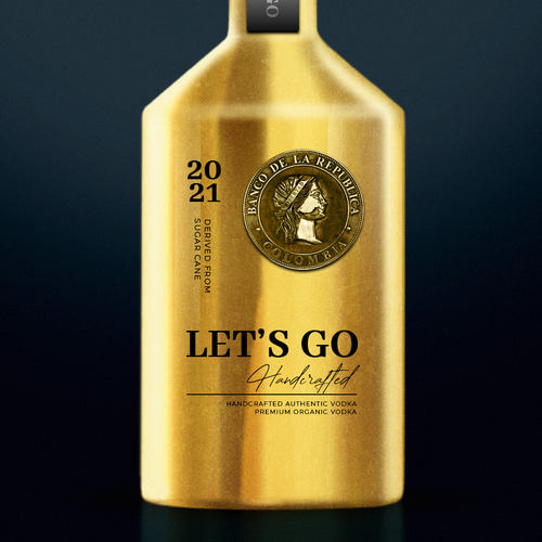 LET'S GO Organic Vodka Design by Sikman Design