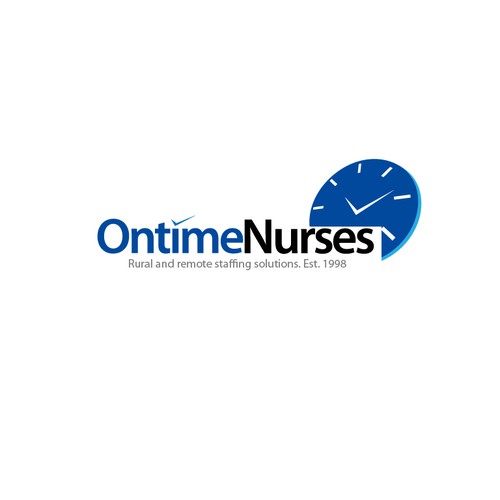 logo and business card for Ontime Nurses Diseño de KamNy