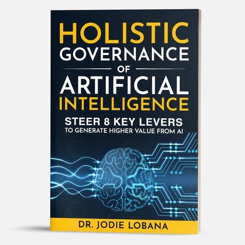 Man and Machine interaction - Book cover needed for Governance of Artificial Intelligence Design von Jasmine'