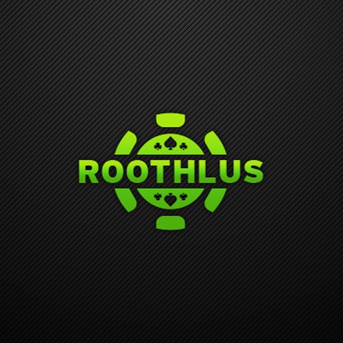 Logo for World-Class Online Poker Player Adam "Roothlus" Levy Design by LazarVladisavljevic