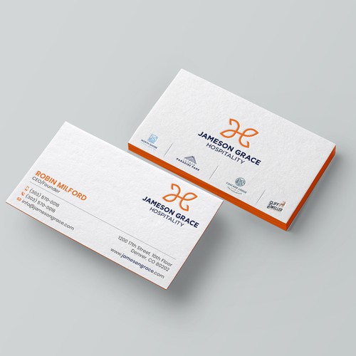 Create a modern and clean business card for a parent company with 4 subsidiaries Design by kaylee CK