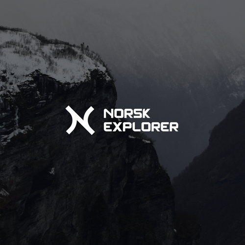 "norsk explorer" minimal nordic design for adventure travel Design by wiraSto™