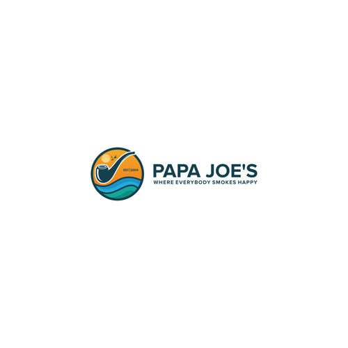 Papa Joe's – A new logo for retail store chain (smoke shops) Design by BALAKOSA std