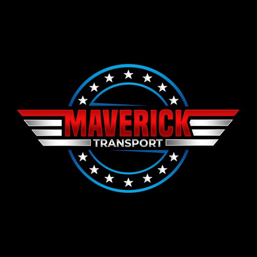 Bold logo for Maverick Transport Design by CZRxMNLNG