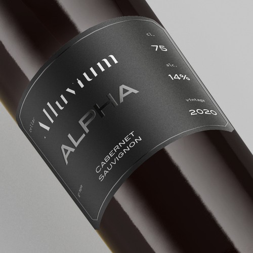 Modern Industrial High End Wine Label Design by Miquelcast