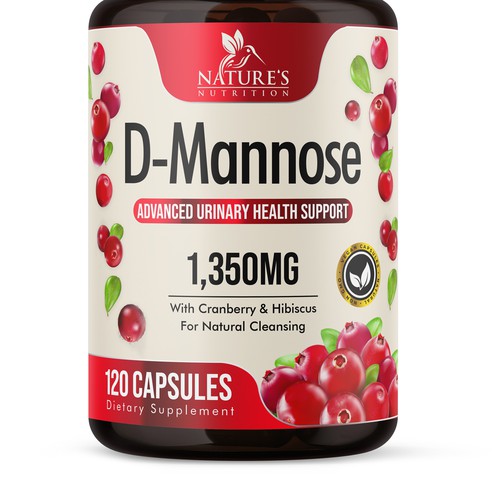 Colorful D-Mannose Design Needed for Nature's Nutrition Design von UnderTheSea™