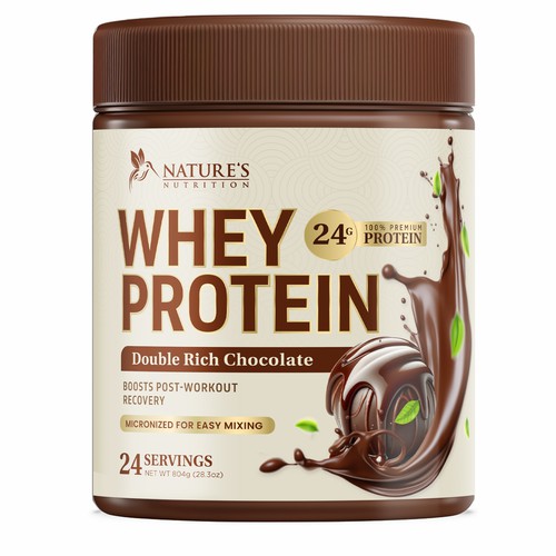 Davi Giolo ★さんのTasty Whey Protein Chocolate Design Needed for Nature's Nutritionデザイン