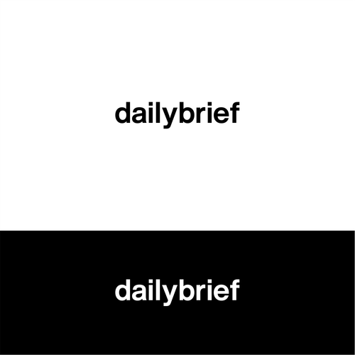 Design a clean, simple logo for a daily newsletter:  dailybrief Design by hantoko