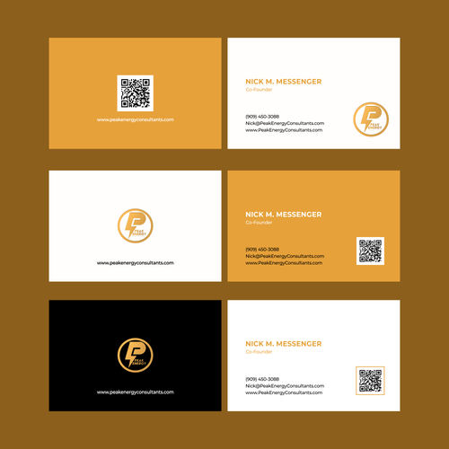 Modern Business Card Design for Electric Energy and Solar Company Design by Semot Abang