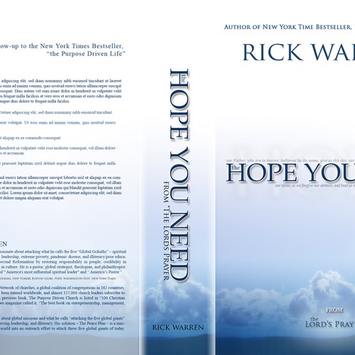 Design Rick Warren's New Book Cover デザイン by jDubbya