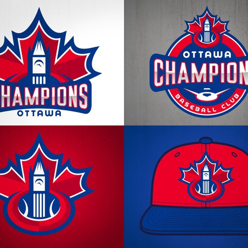 REDPINさんのOttawa Champions Baseball Club Logoデザイン