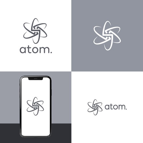 Create Atom Symbol In Shape of Letter "S" Design von Design.artz Studio