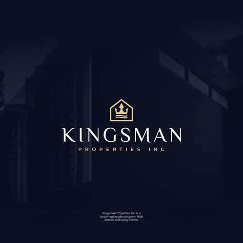 Kingsman Properties logo Design by Vic People Studio