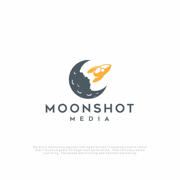 Design by Mukley ♪ titled "Moonshot Media logo"