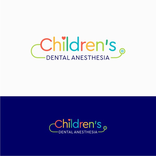 Children’s dental anesthesia company logo Design by Logood.id