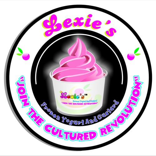 Lexie's™- Self Serve Frozen Yogurt and Custard  Design por rapnxz