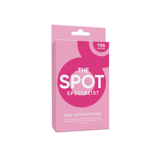 Pimple Patch PACKAGING to appeal to FEMALE BEAUTY user Design by Rajith Shantha