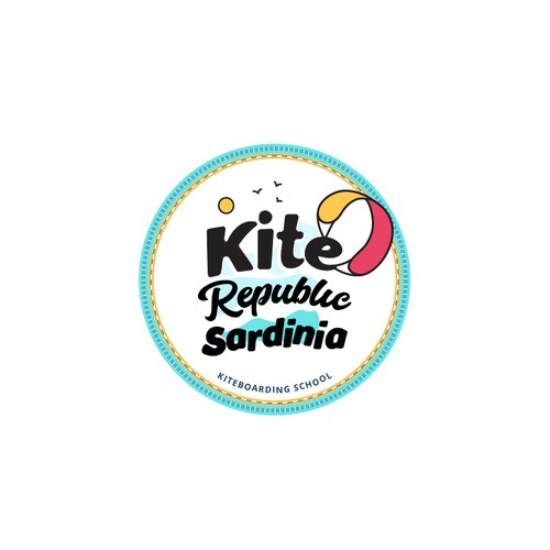 Kite Republic Sardinia - Kiteboarding School needs a youthful & professional Logo Design by Kimiko Asuka