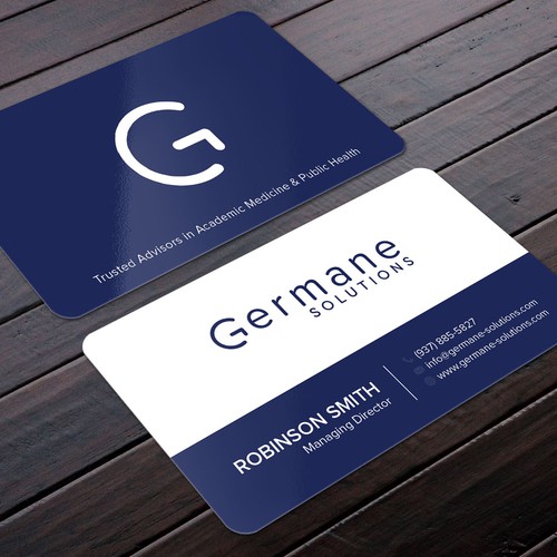 Germane Solutions Business Cards New Logo Business card contest