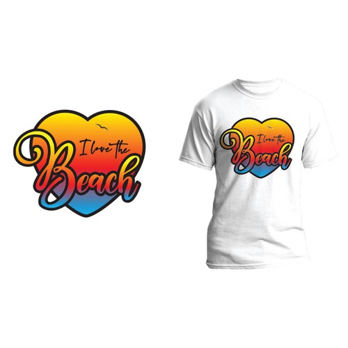 [GUARANTEED] Beach-themed tee-shirt Design by asset-design