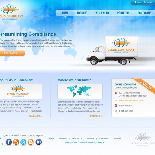 Help Cloud Compliant Distribution Systems, Inc. with a new website design Diseño de WebbysignerPH