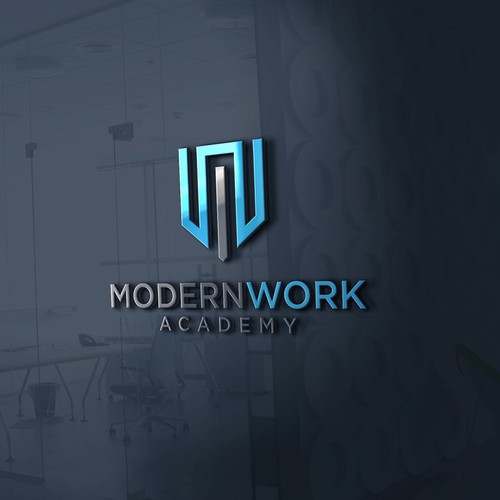 Logo eLearning Plattform Microsoft Cloud (Modern Work Academy) Diseño de andreastan