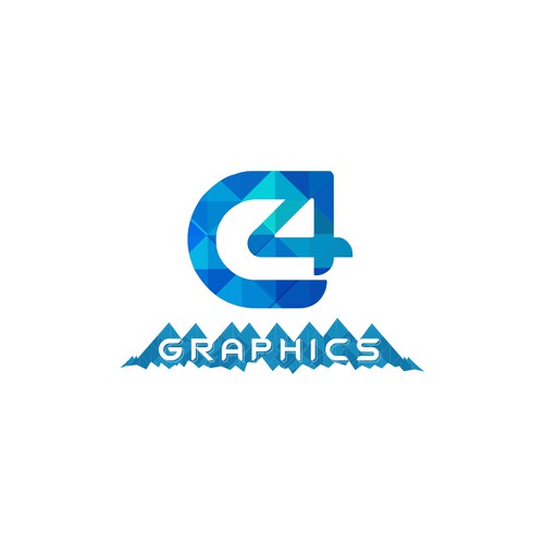 Geometric, modern, inspiring, powerful logo for my graphic design company C4 Graphics located in Colorado Ontwerp door Lukmanazis