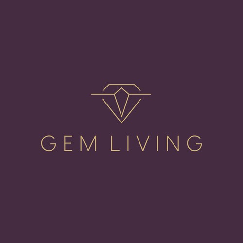 Geometrical, minimalist, modern brand design for Gem Living Design by Jefry | evorge®