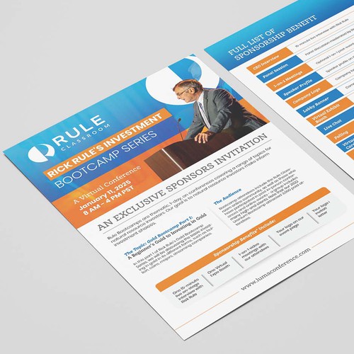 Design an attractive 2-page event sponsorship invitation flyer Design by Alphabet ♥