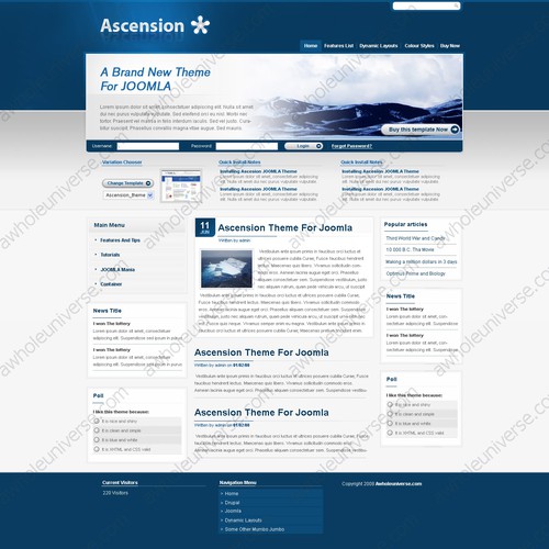 Exciting Design for New Drupal Template store - Win $700 and more work Design von awholeuniverse