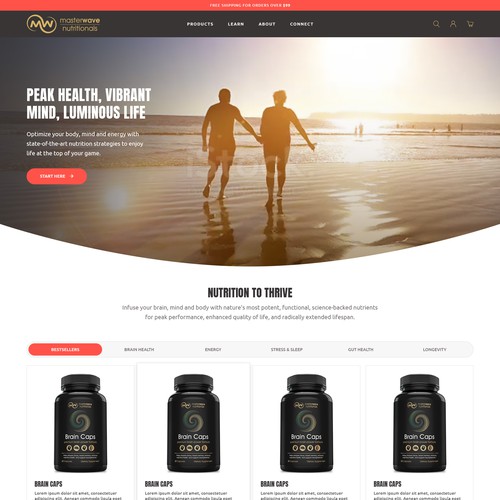 Design Design the "sexiest" and most powerful health supplements website on the planet por Sattvi Art