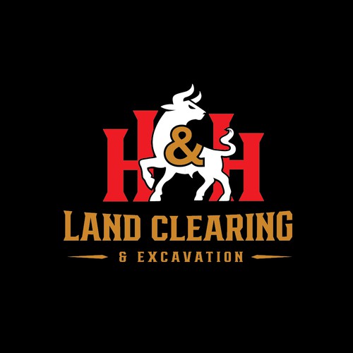 LOGO AND LETTER HEAD FOR H&H LAND CLEARING AND EXEXCAVATION Design réalisé par MagesticD