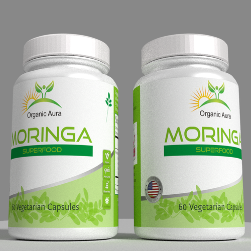 Label design for Herbal Supplement Powder and Capsule Bottles | Product ...