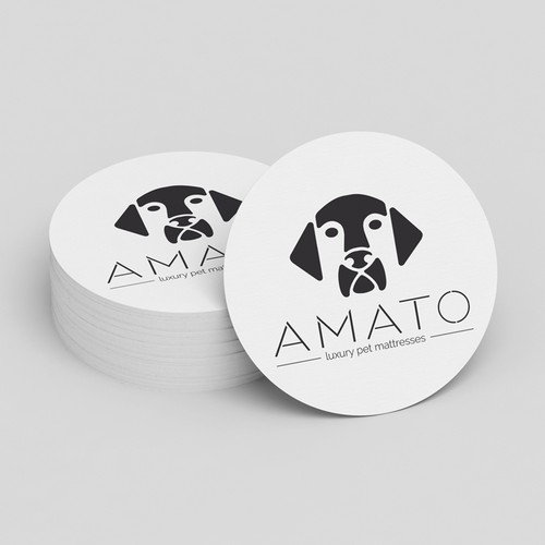 AMATO modern/luxury dog bed logo Design by Mirceski