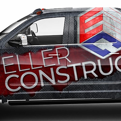 Big Lifted Truck Eye Catching Construction Design Design by Nick T.