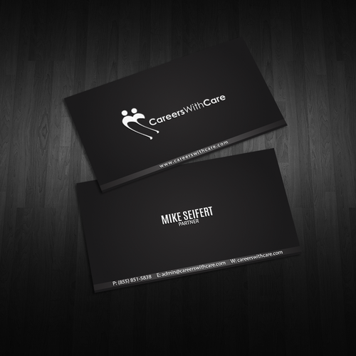 Hire Me business cards Design by An'