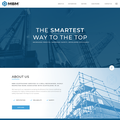 Smart, Clean, Professional - Scaffold Company Website Design by Antons Collective