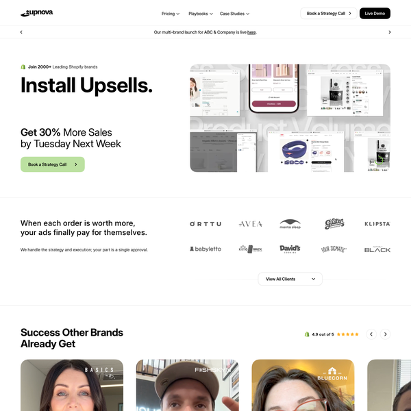 Design by A.D.S titled "Design a premium eCom SaaS website"