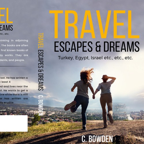 Cover for a travel/autobiography/brief essay book Design by NoBoundaries