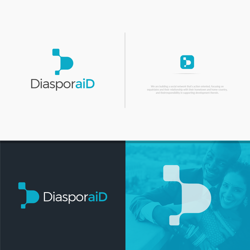 Design a powerful logo for diasporaid, an impact-oriented network/platform for expats Design by JLShuaG