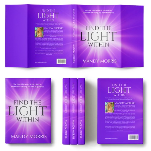 Book cover “find the light within” Design by Wizdizz