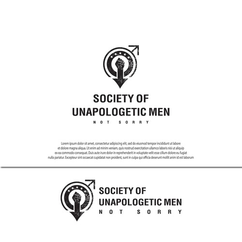 We need a bold,in your face design promoting the unapologetic man! Design by MUstudio!