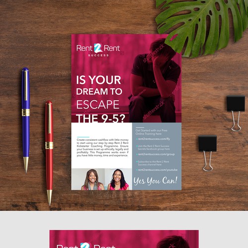 Create a Ridiculously Good Flyer for Rent 2 Rent Success Design by Barun Kayal