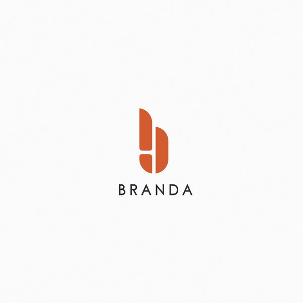 Design by Desa Nikic titled "Modern style logo & icon for BRANDA"