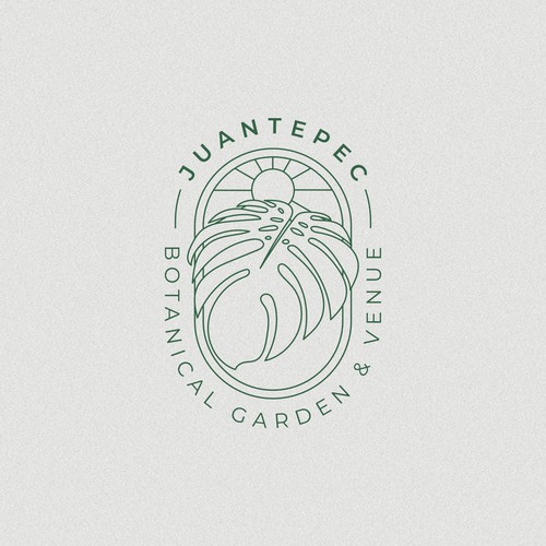 Botanical garden & Venue Logo creation (we would like to use the leaf as a cut out on a steel plaque (with holes in the  Design by GIRA.