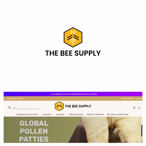 New Texas Bee Supply Logo Design by Linthing Dhewe